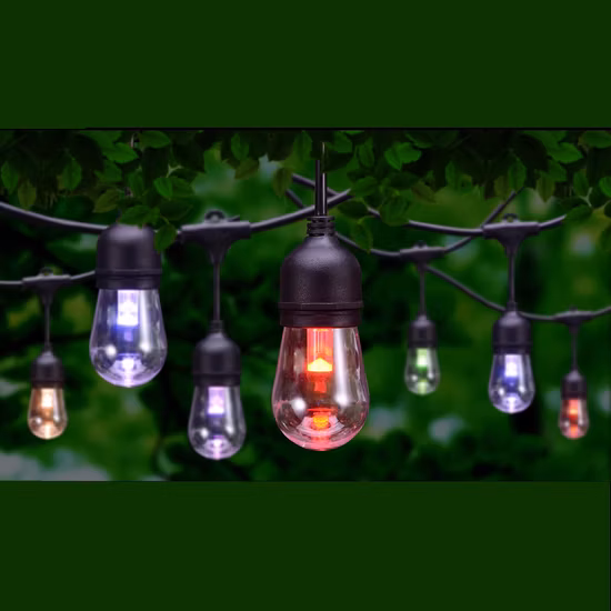 LED Outdoor Christmas Globe Festoon Cafe Patio String Light