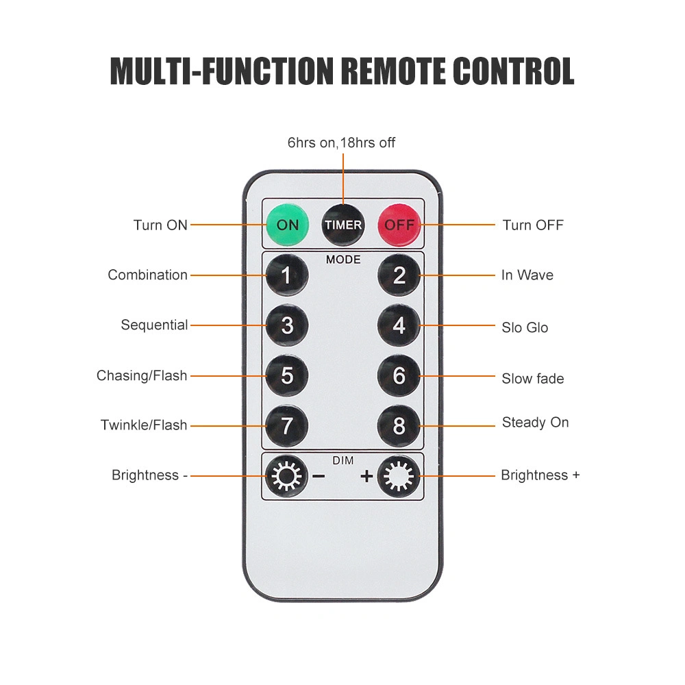 Starry Christmas Garlands Holiday Lighting with Remote Controller