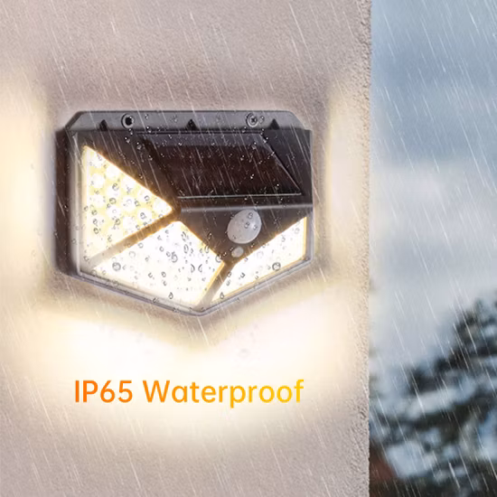 Lampada con sensore di movimento di sicurezza impermeabile Illuminazione solare per prato IP65 Luce solare da giardino
