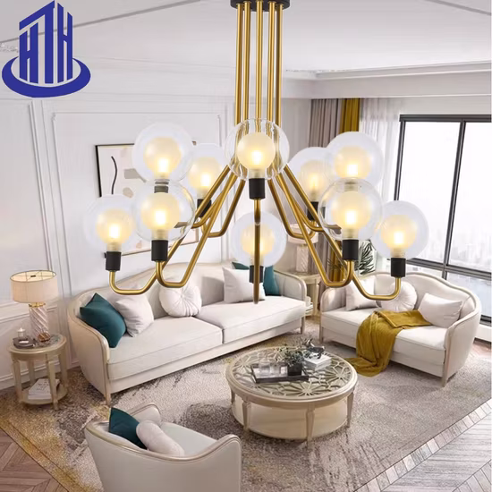 Illuminazione G9 Lampadari decorativi a soffitto per interni in rame di vetro Illuminazione a sospensione (6008)