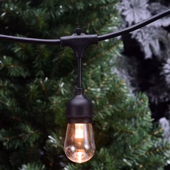 Luci da esterno per esterni a LED con ghirlanda di palline di Natale per caffè