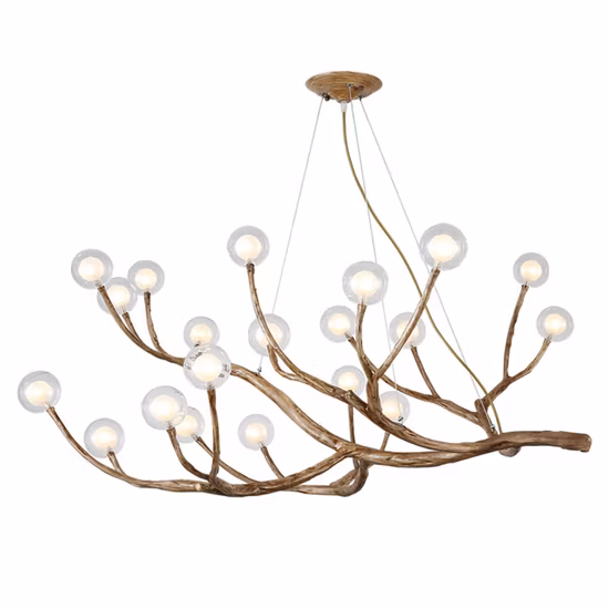 Pendente decorativo lucido con ramo di albero in legno per illuminazione di lampadari domestici (WH-CI-107)
