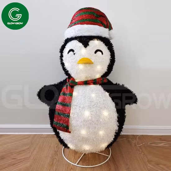 Luci a stringa LED pieghevoli a tema pupazzo di neve 3D da 1,2 m per la decorazione della casa per le vacanze di Natale