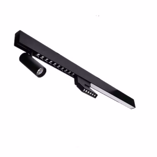 Faretto a binario LED orientabile pieghevole a binario magnetico a bassa tensione DC48V
